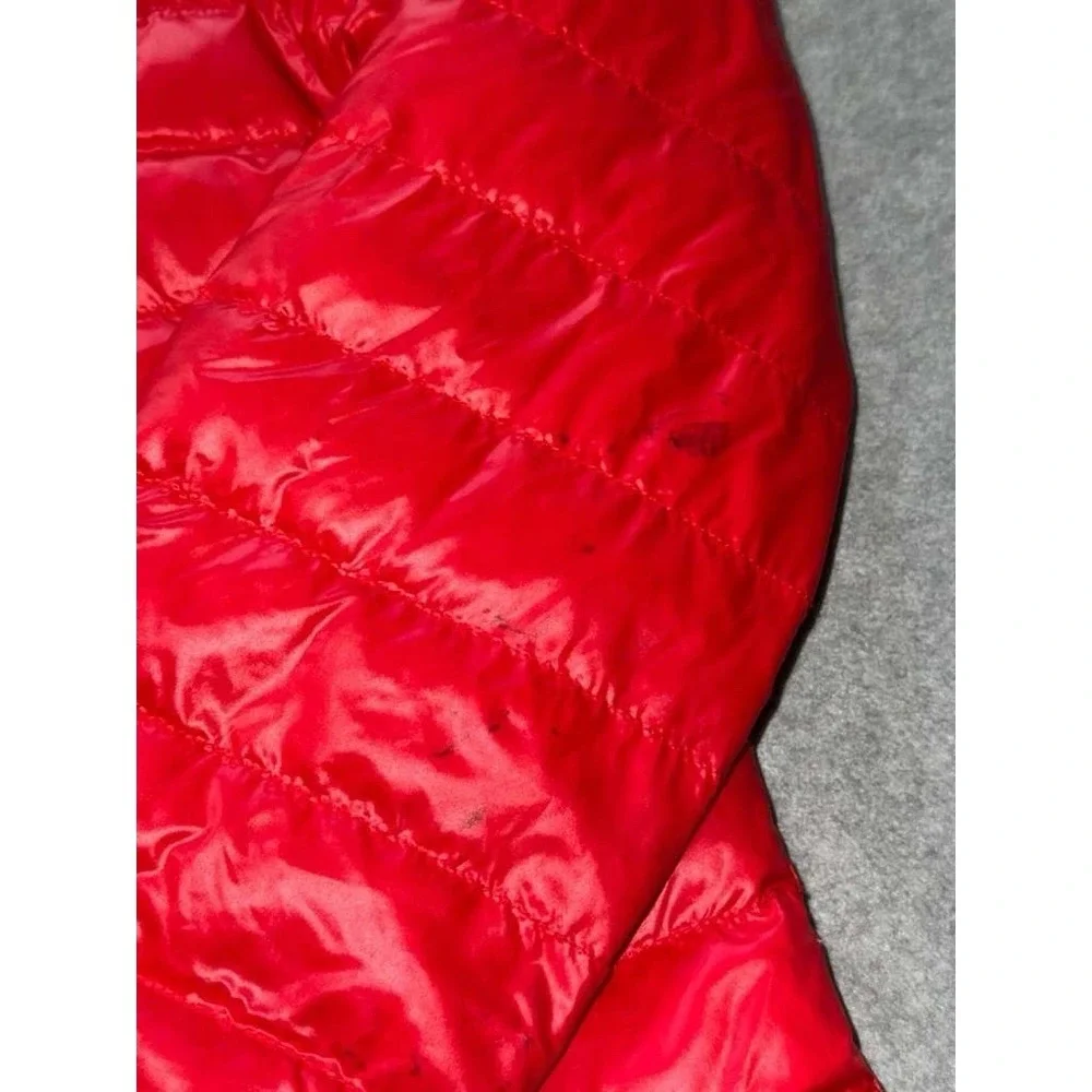 Red Double Dribble Reversible Packable‎ Full-Zip Puffer Jacket Size Youth L